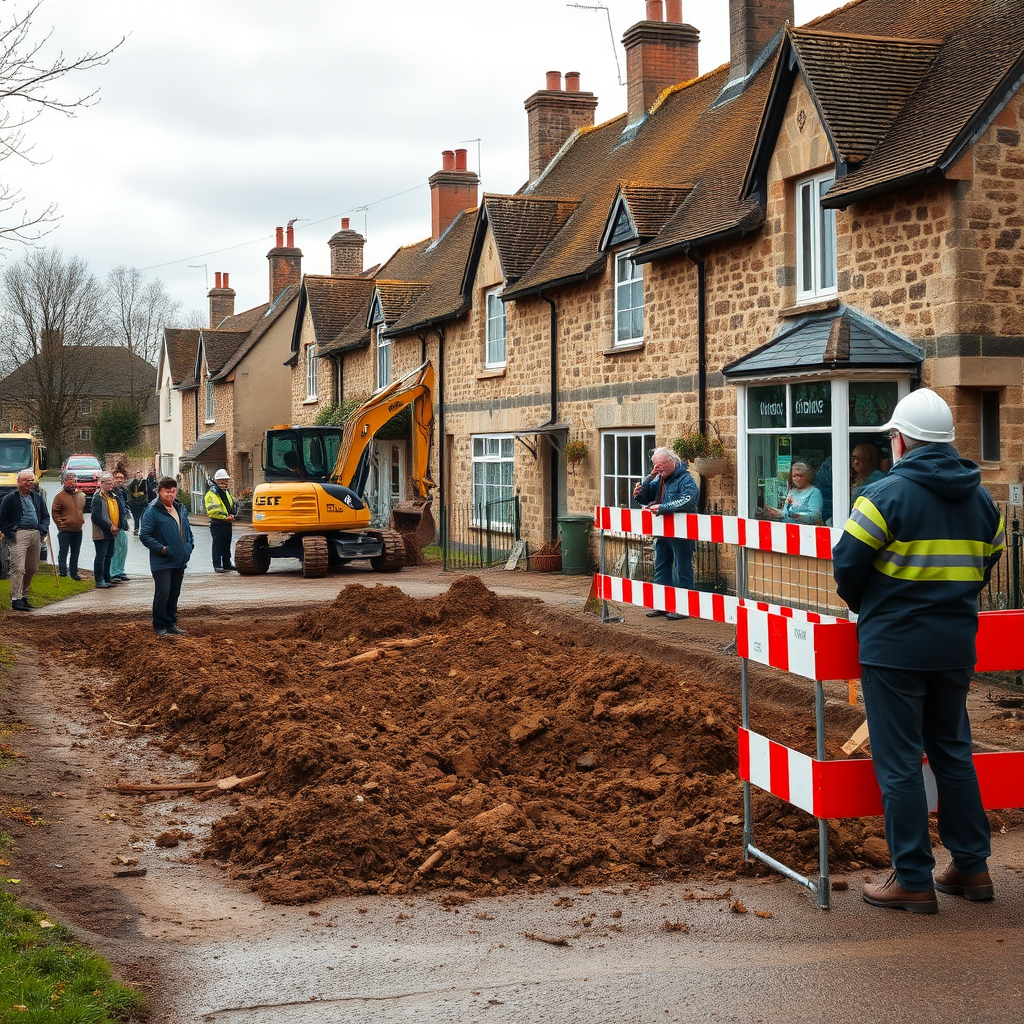 Work starts on community-funded shop and cafe in village